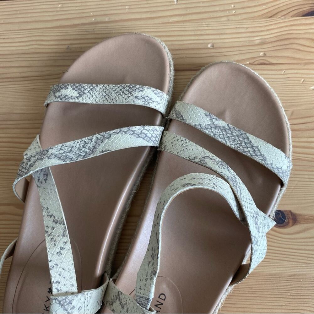 Lucky Brand Darli Espadrille Sandal Snake Skin 8.5 - Picture 4 of 10